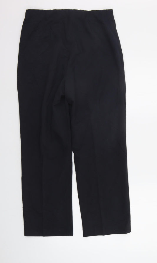 leuggi Womens Black   Trousers  Size 10 L27 in