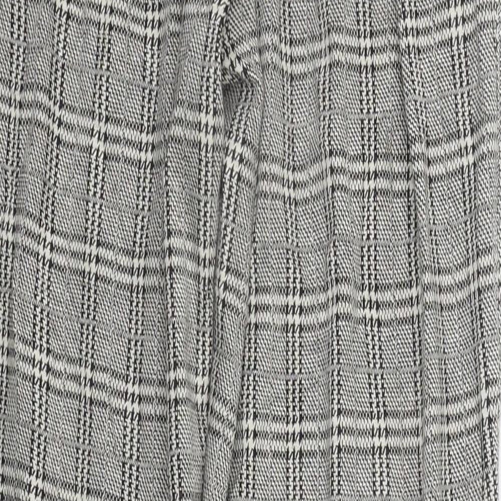 New Look Womens Beige Check  Trousers  Size 8 L26 in