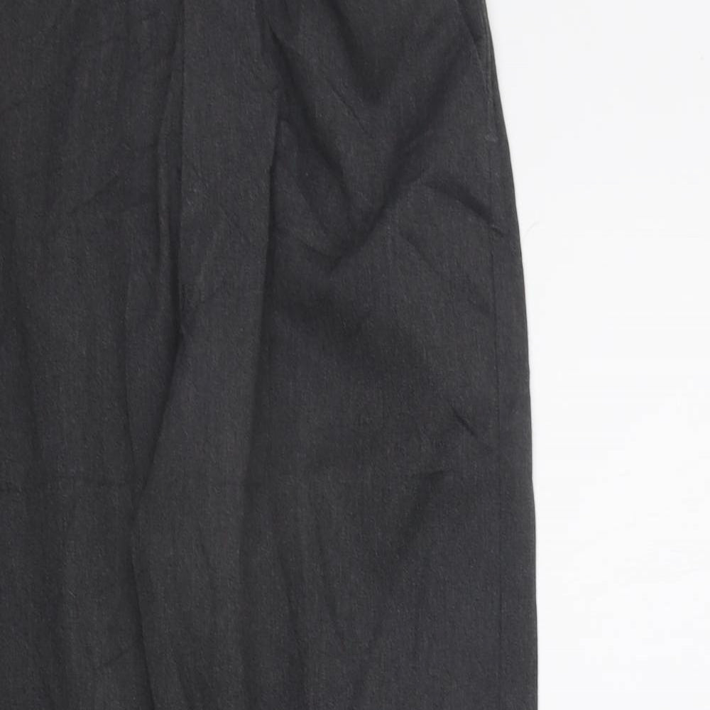 Preworn Girls Grey   Chino Trousers Size M - Elastic Waist Band