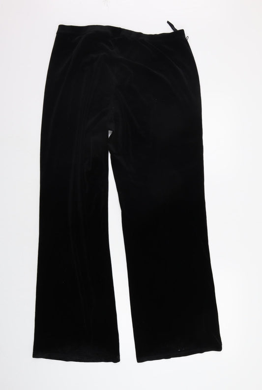 ARMANDO Womens Black   Trousers  Size 14 L28 in