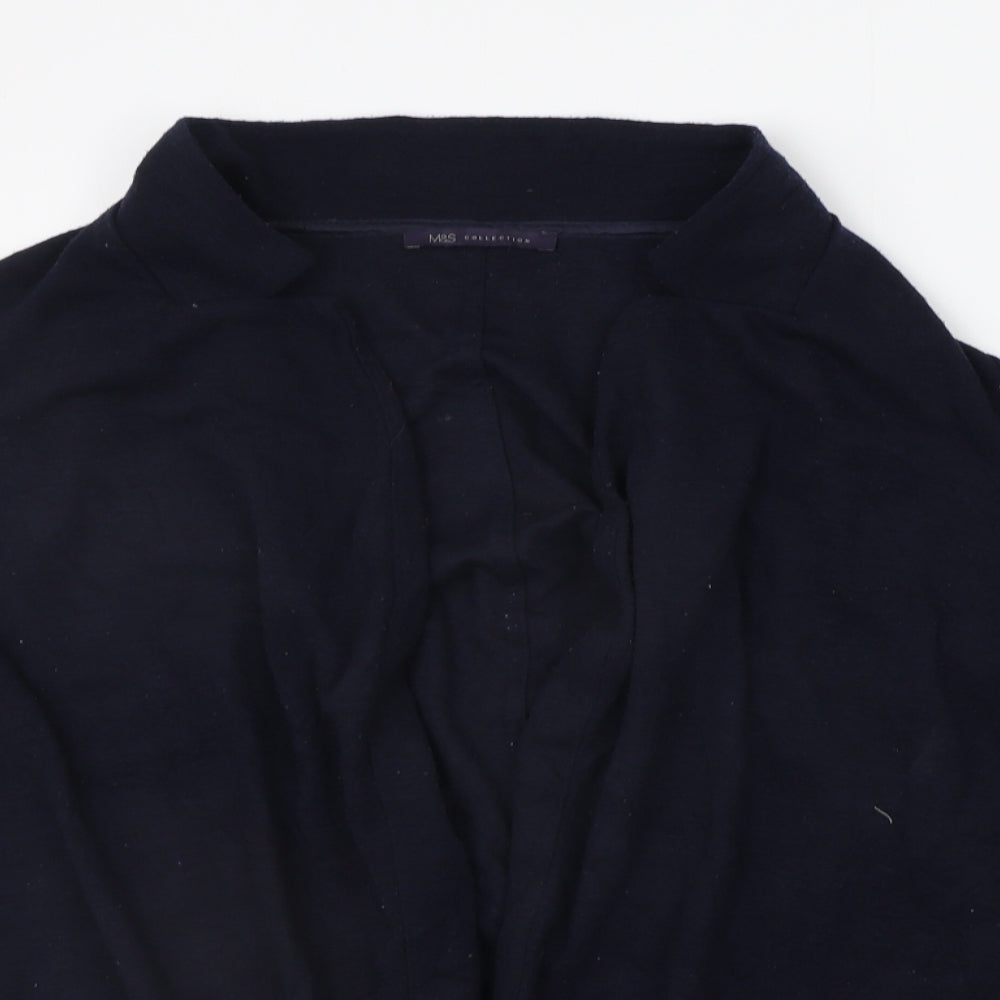 Marks and Spencer Womens Blue   Cardigan Jumper Size 14