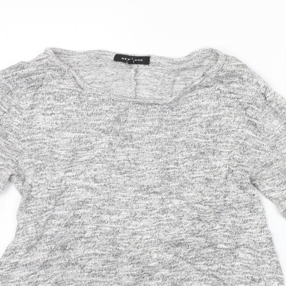 New Look Womens Grey   Jumper Dress  Size 8