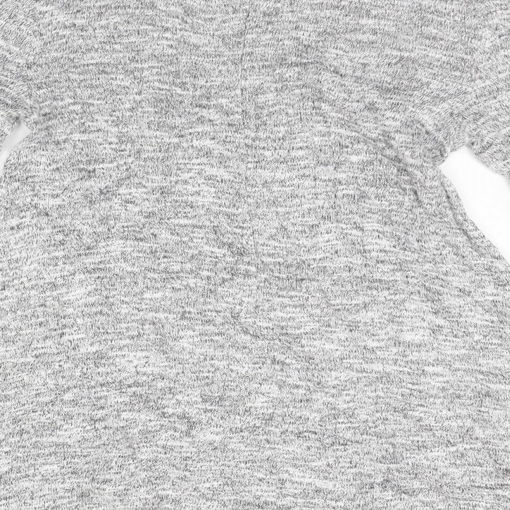 New Look Womens Grey   Jumper Dress  Size 8