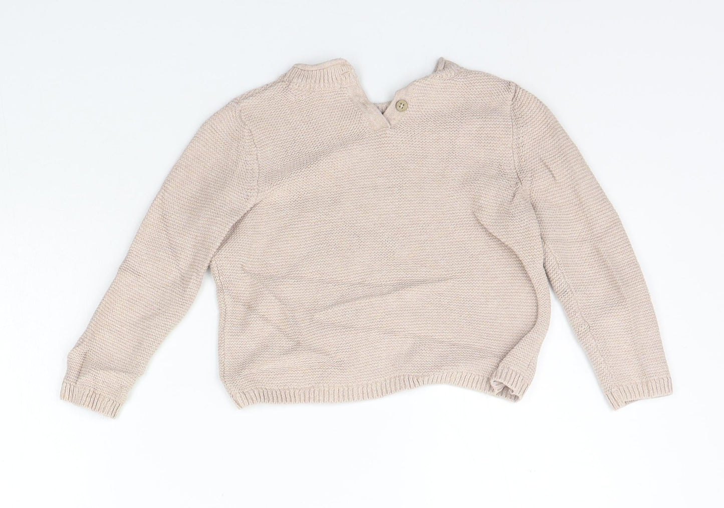 NEXT Girls Beige   Pullover Jumper Size 12-18 Months