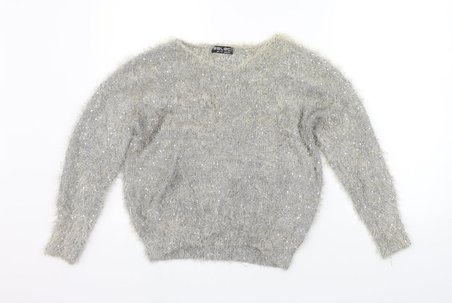 Select Womens Grey   Pullover Jumper Size 14