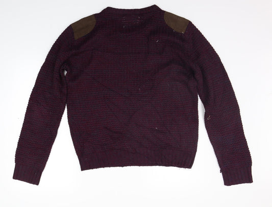 Brave Soul Mens Purple   Pullover Jumper Size XL