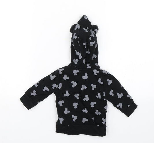 George Baby Black Polka Dot  Full Zip Jumper Size 0-3 Months  - Disney