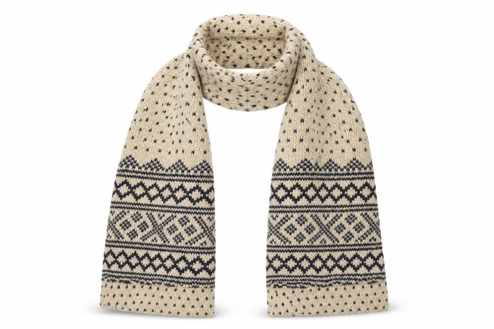Topshop Womens Brown Fair Isle   Shawl/Wrap