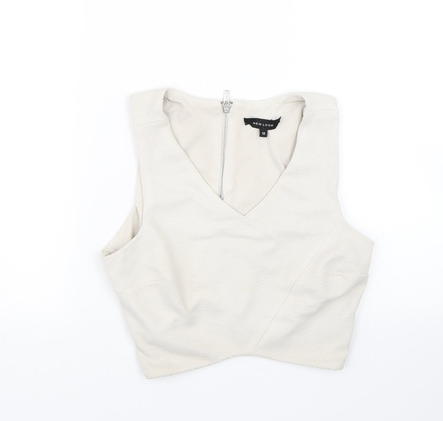 New Look Womens Grey   Cropped Tank Size 12