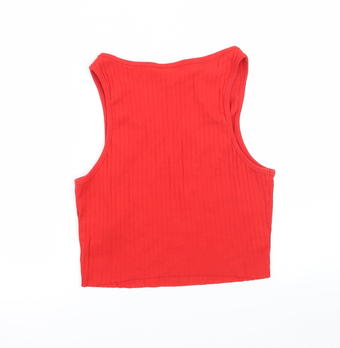 Topshop Womens Red   Basic T-Shirt Size 6