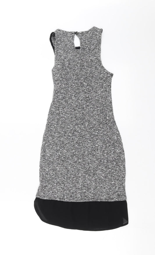 Monteau Womens Grey  Knit Tank Dress  Size S