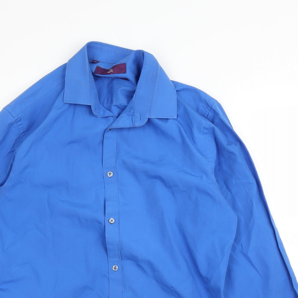 NEXT Mens Blue    Button-Up Size 15.5