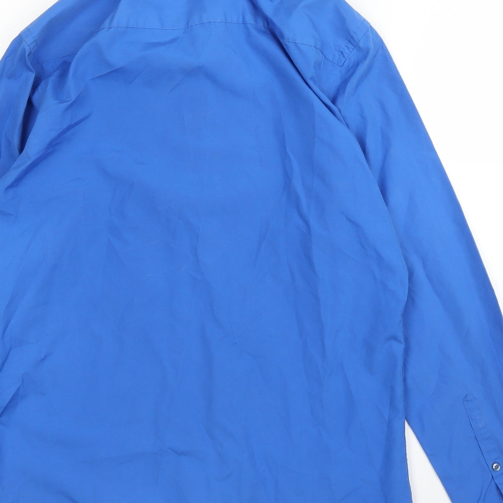 NEXT Mens Blue    Button-Up Size 15.5