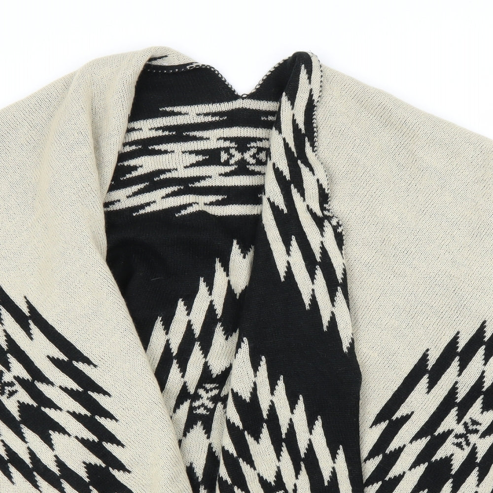 Preworn Womens Beige Geometric  Cape Jumper One Size