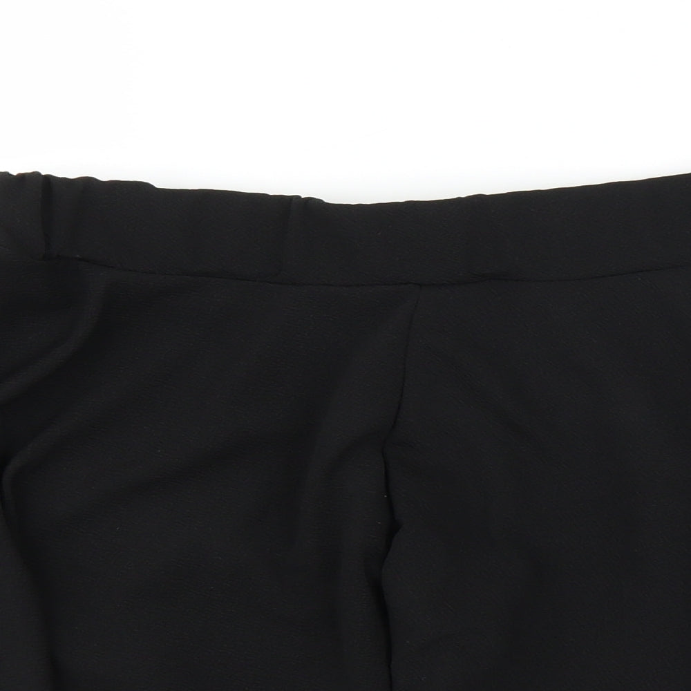 Preworn Womens Black   A-Line Skirt Size L