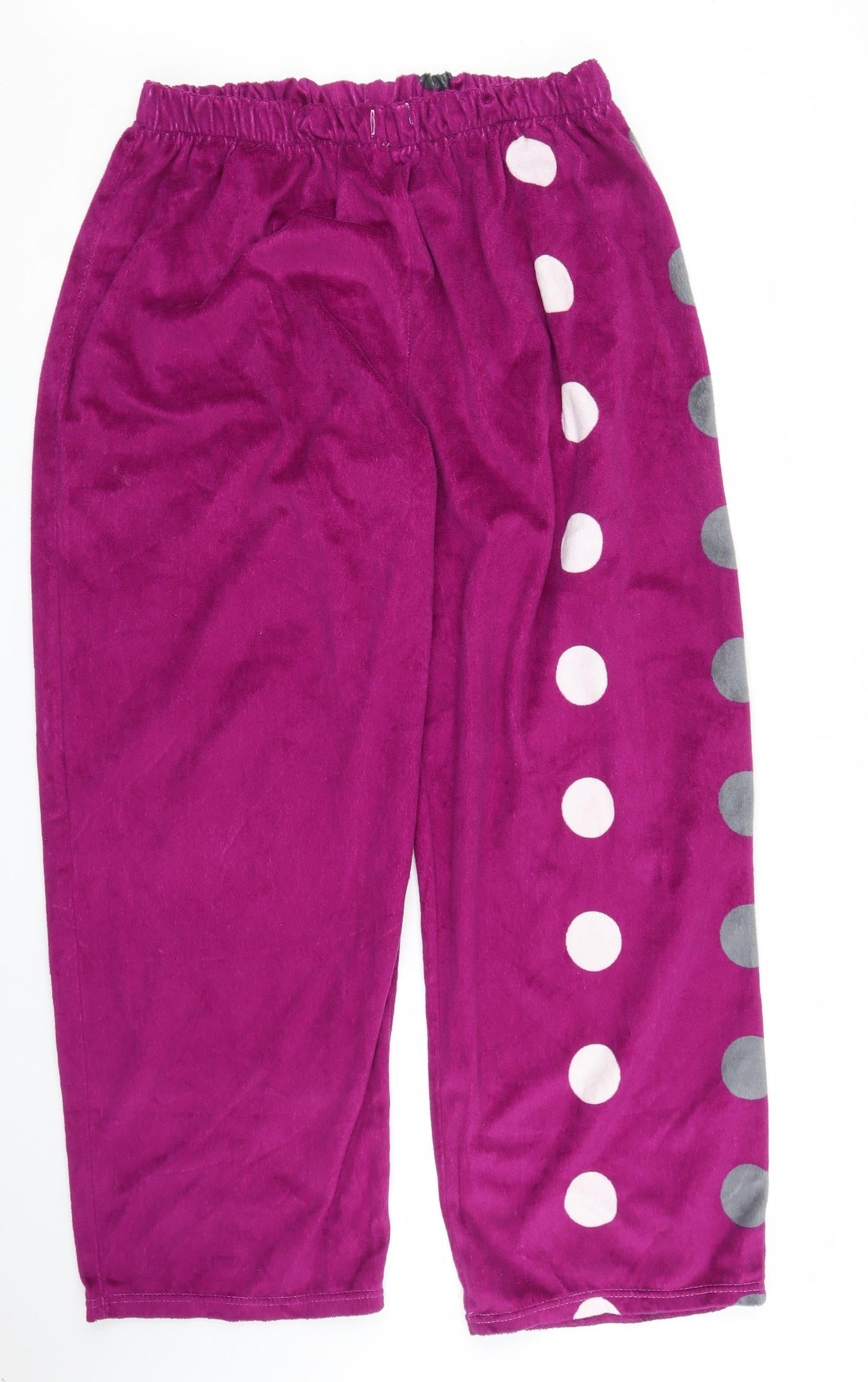 Preworn Womens Purple Polka Dot  Chemise Pyjama Pants Size L
