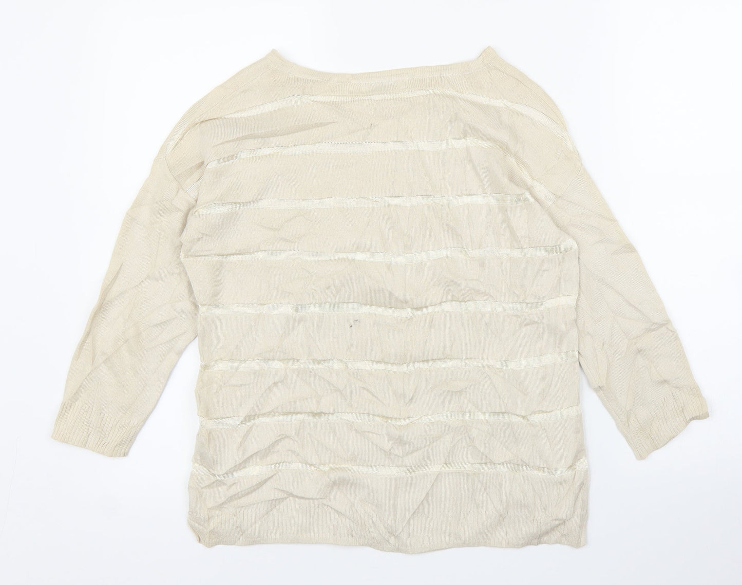 M&S Womens Gold   Pullover Jumper Size 10