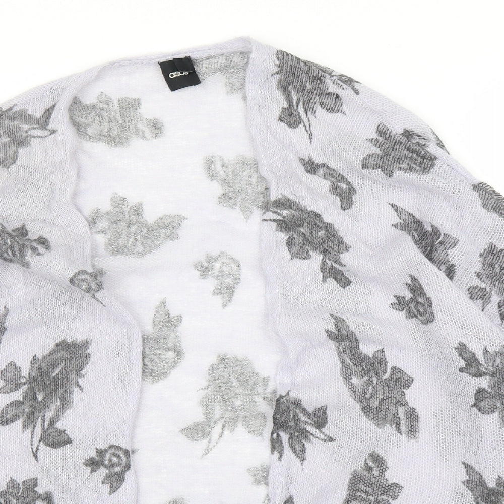 ASOS Womens Blue Floral  Cardigan Jumper Size 8