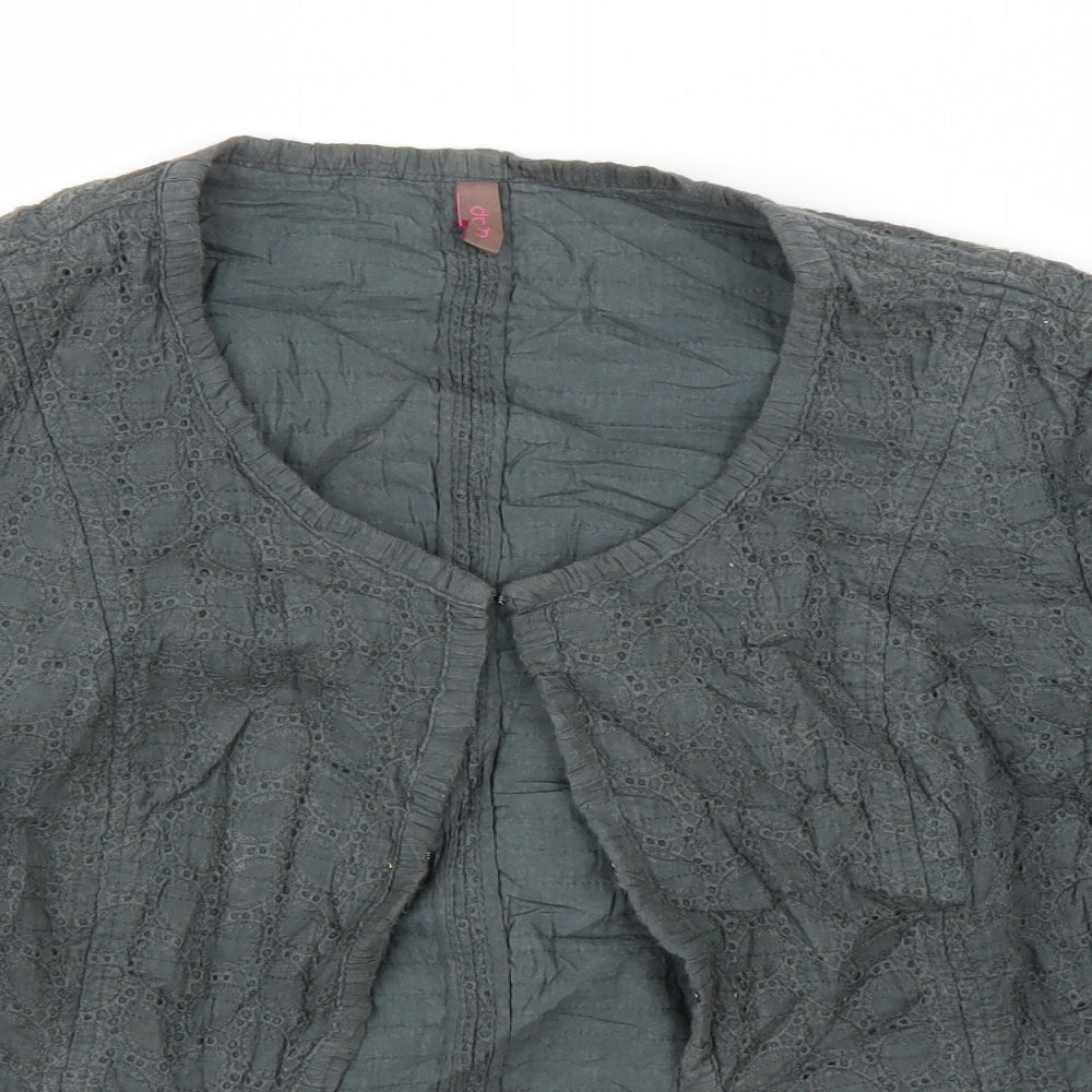 Wrap Womens Grey   Cardigan Jumper Size 10  - Bolero