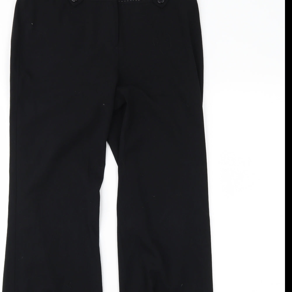 NEXT Womens Black   Trousers  Size 8 L30 in