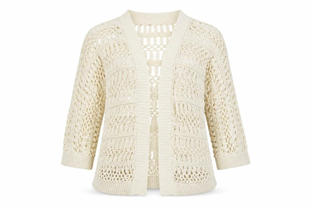 Matalan Womens White   Cardigan Jumper Size M