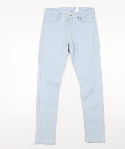 Preworn Girls Blue  Denim Skinny Jeans Size 12 Years