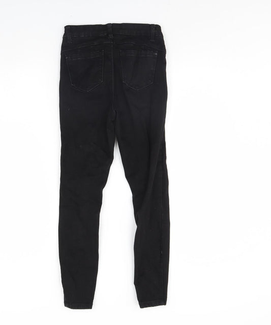 Denim & Co. Womens Black  Denim Skinny Jeans Size 8 L29 in