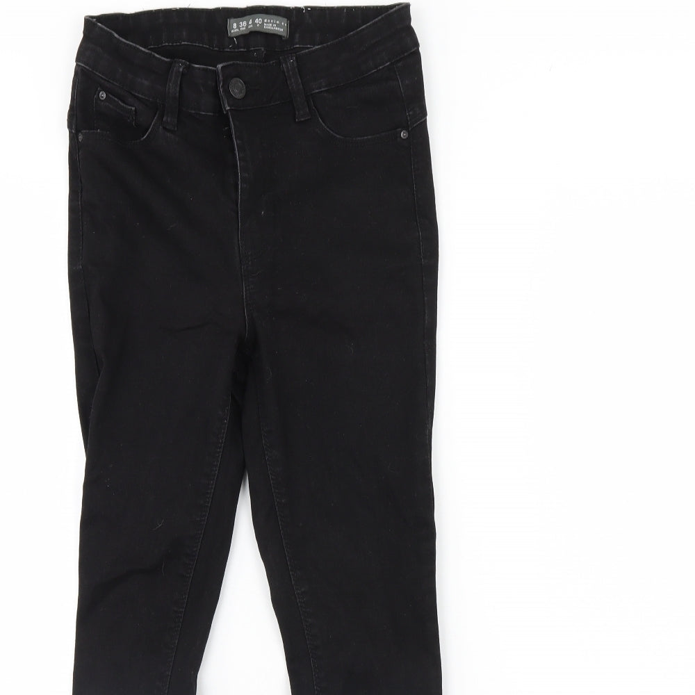 Denim & Co. Womens Black  Denim Skinny Jeans Size 8 L29 in