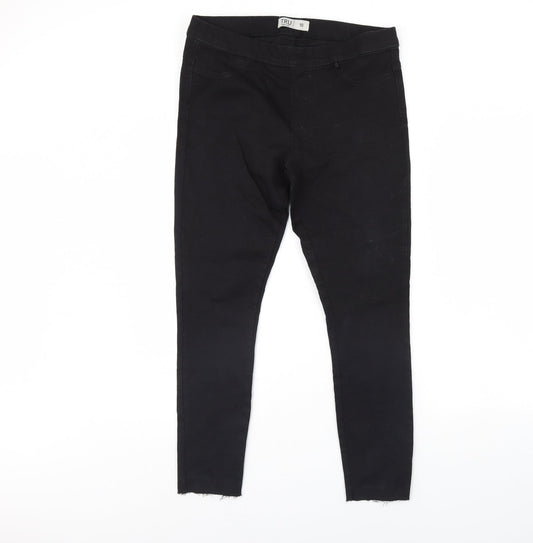 TRU Womens Black  Denim Skinny Jeans Size 10 L29 in