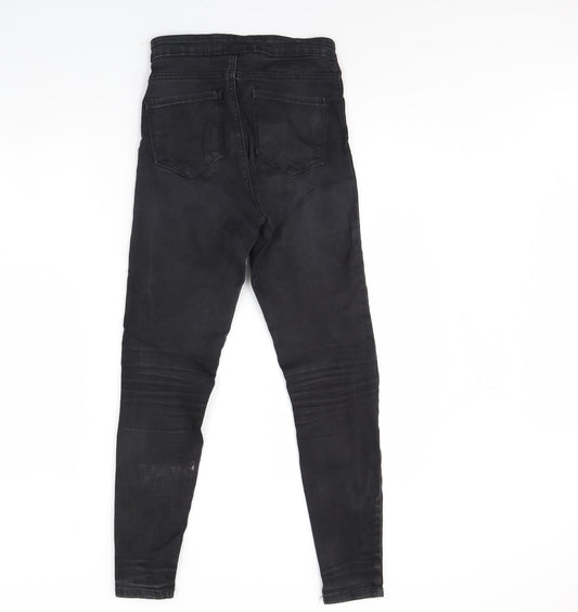 Denim & Co. Womens Black  Denim Skinny Jeans Size 8 L29 in