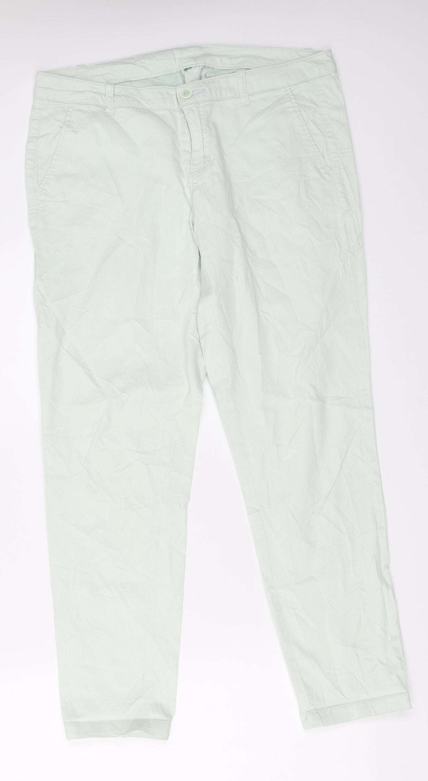 Preworn Womens Green   Capri Trousers Size 33 in L27.5 in