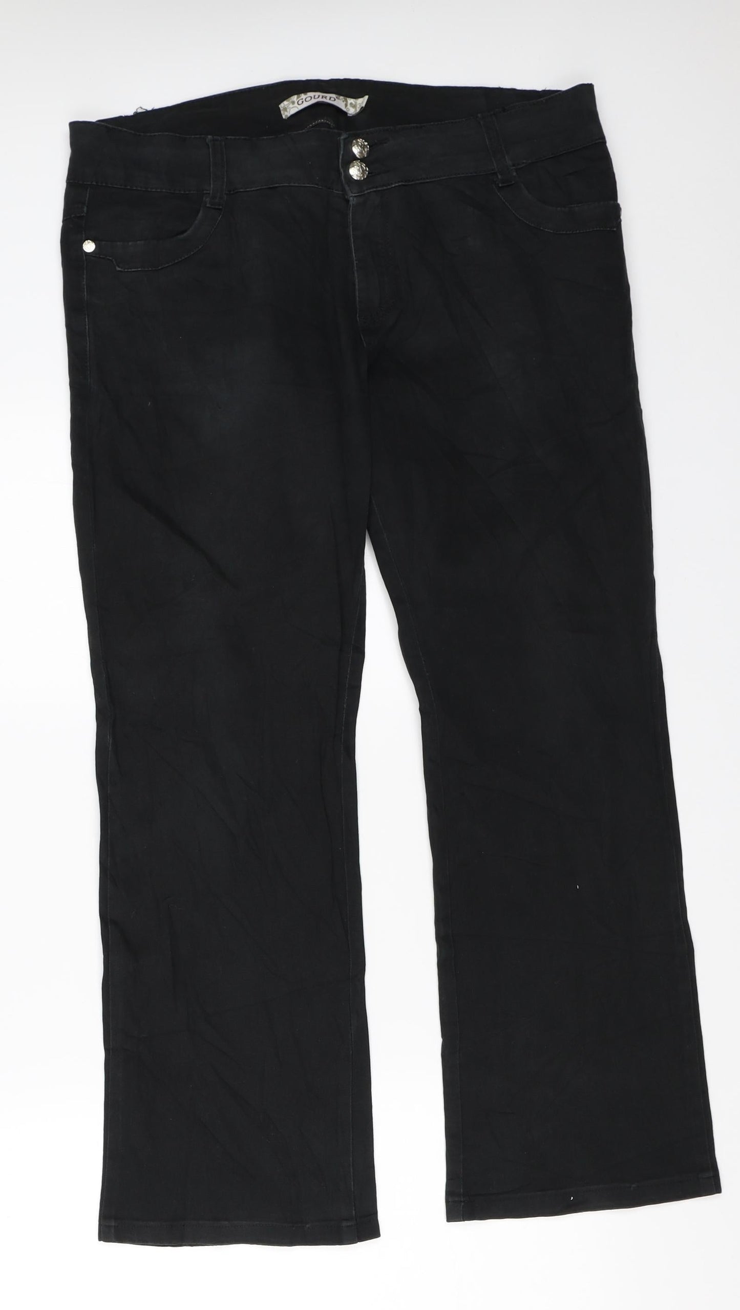 Gourd Womens Black   Trousers  Size 33 in L27 in