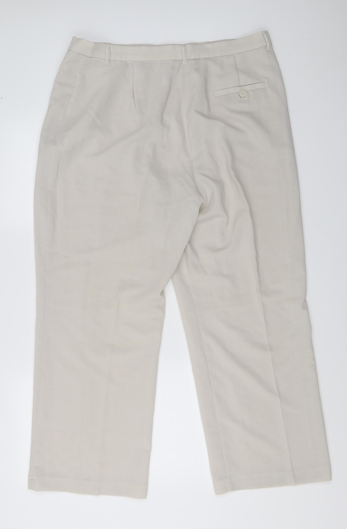 Preworn Womens Beige   Trousers  Size 38 in L27 in