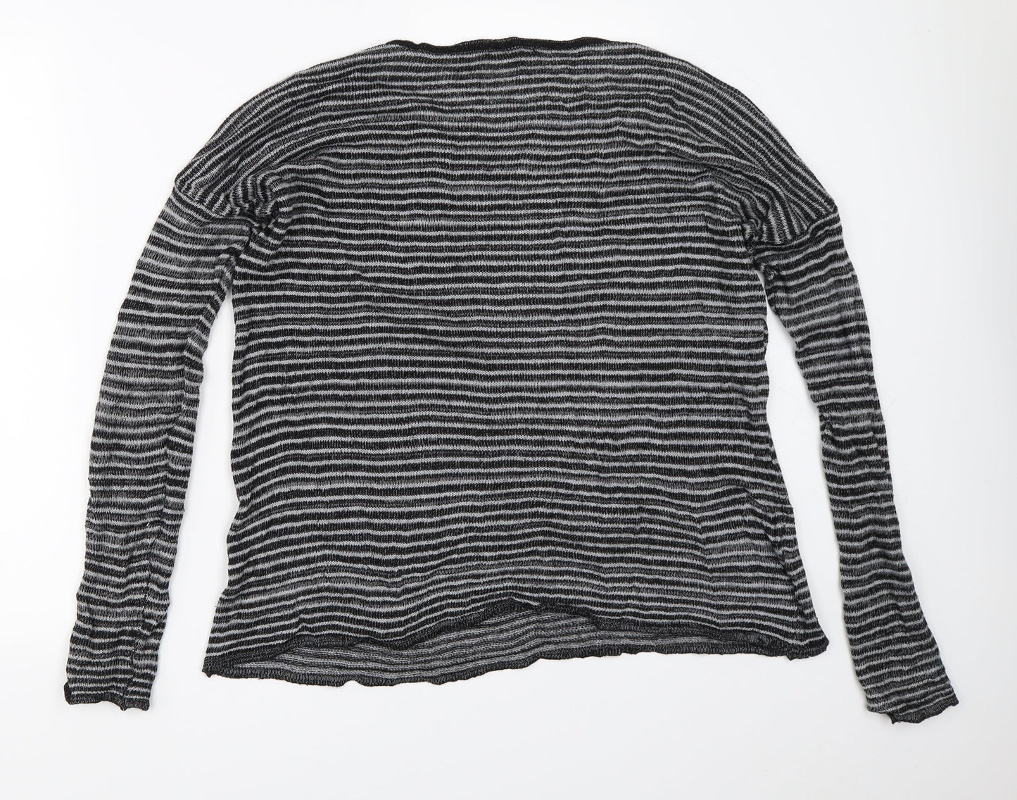 TALLY WEiJL Womens Grey Striped  Pullover Jumper Size M