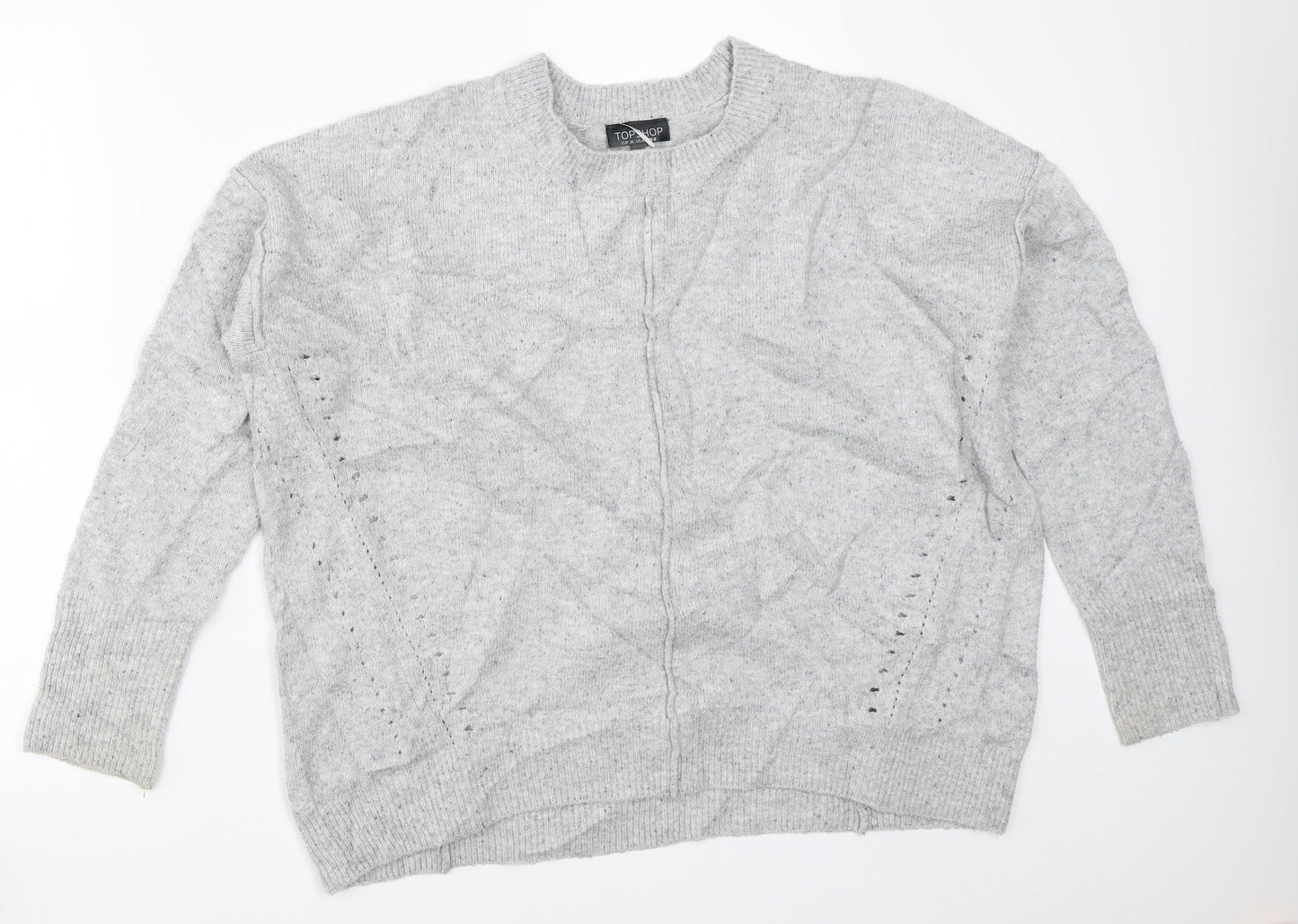 Topshop Womens Grey   Pullover Jumper Size 8