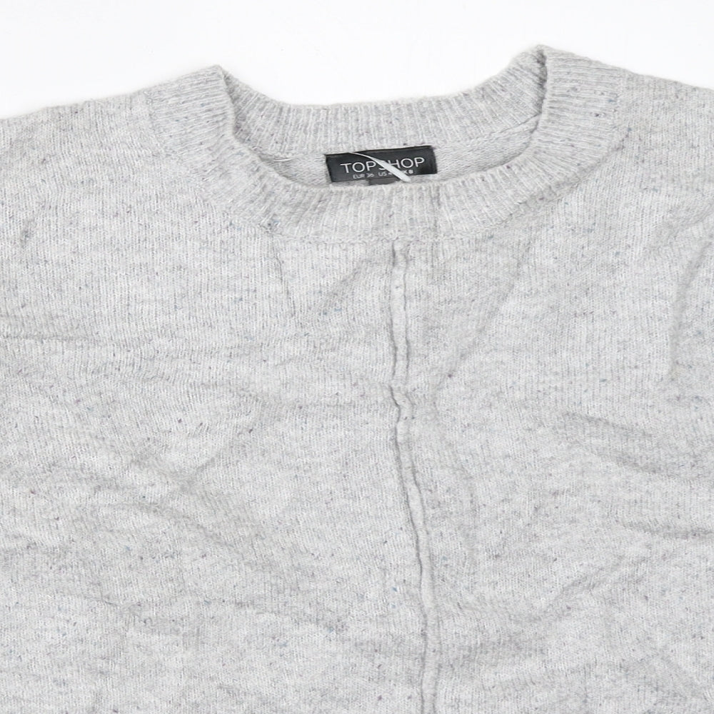 Topshop Womens Grey   Pullover Jumper Size 8
