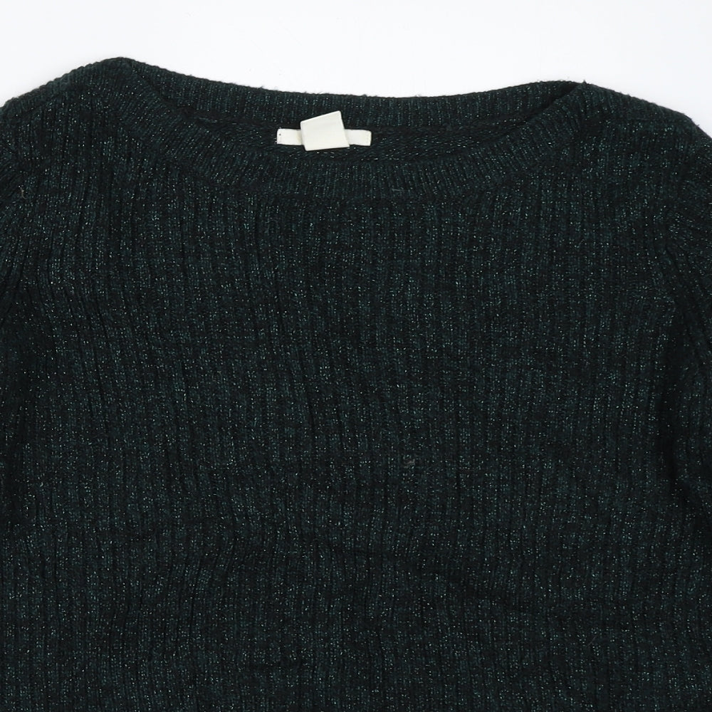 H&M Womens Green   Pullover Jumper Size S