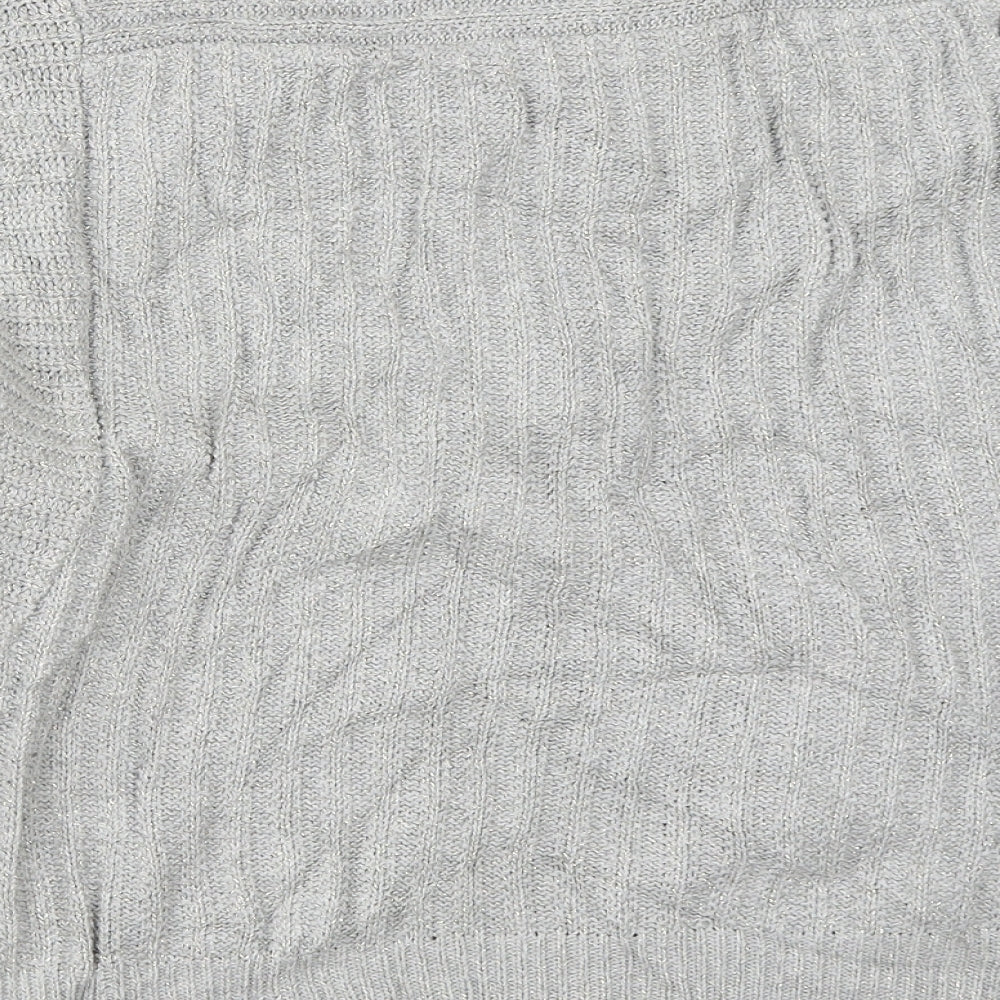 Miss Selfridge Womens Grey   Pullover Jumper Size 10
