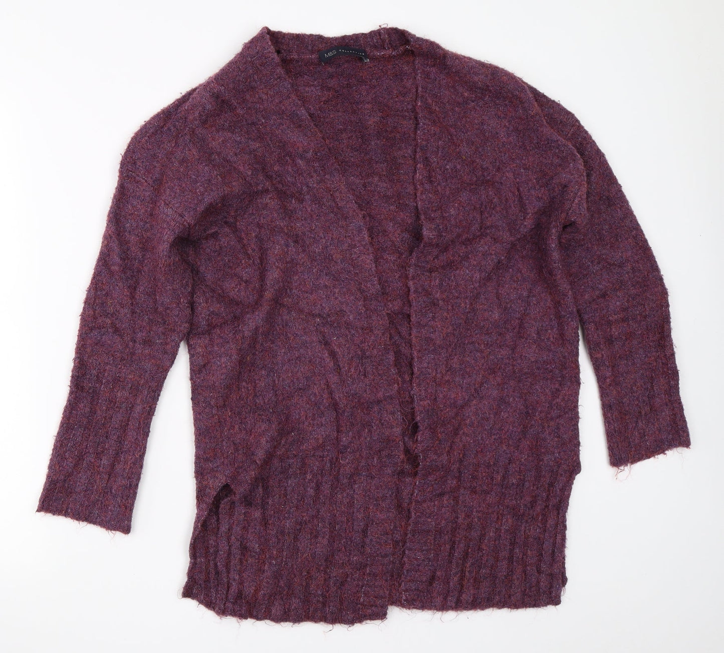 Marks and Spencer Womens Purple   Cardigan Jumper Size S