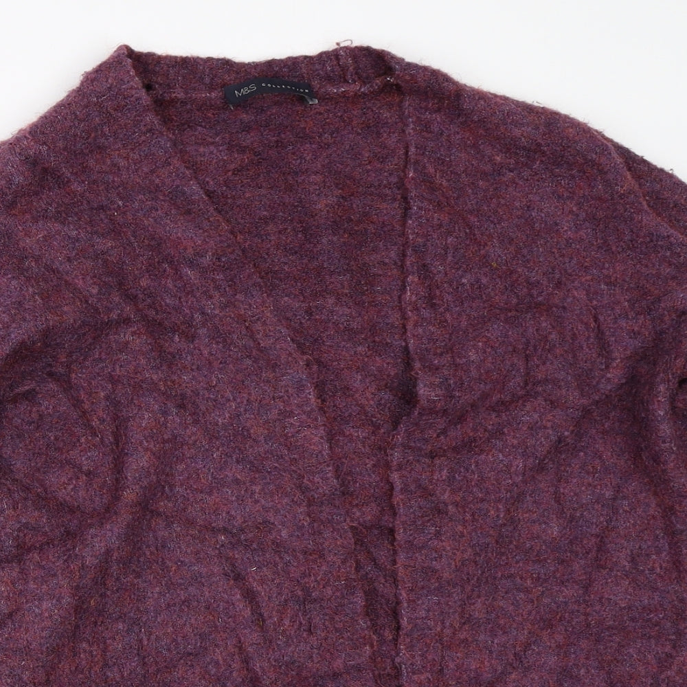 Marks and Spencer Womens Purple   Cardigan Jumper Size S