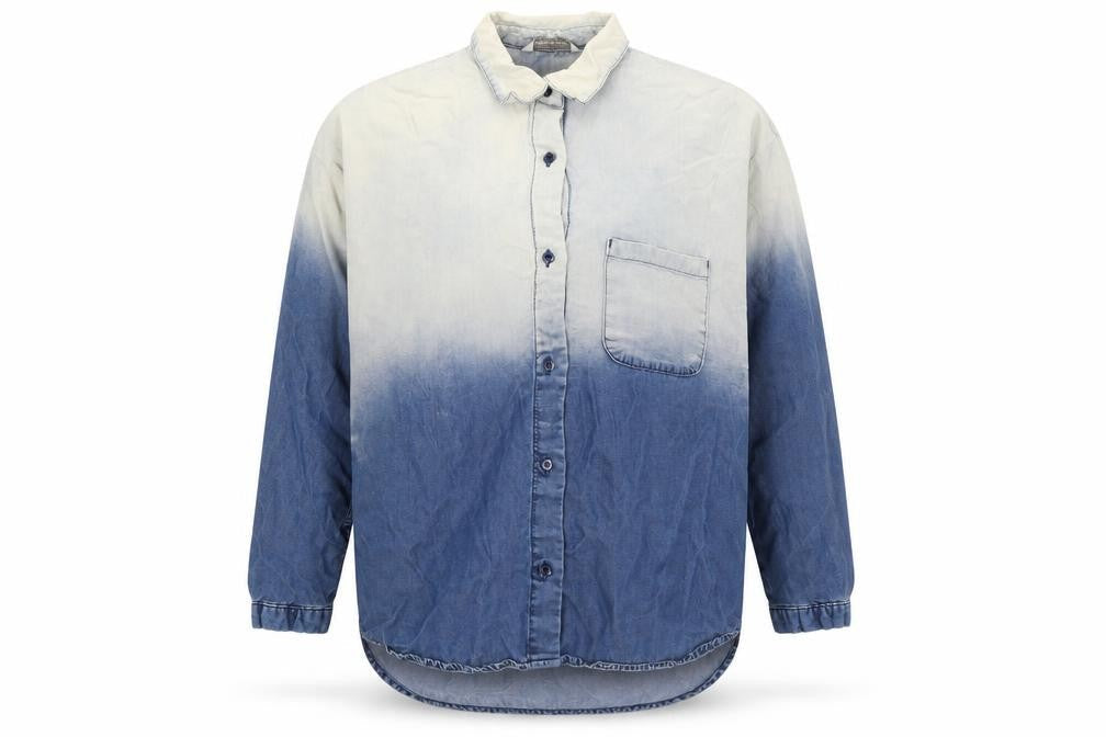 Mango Jeans Mens Blue    Button-Up Size M