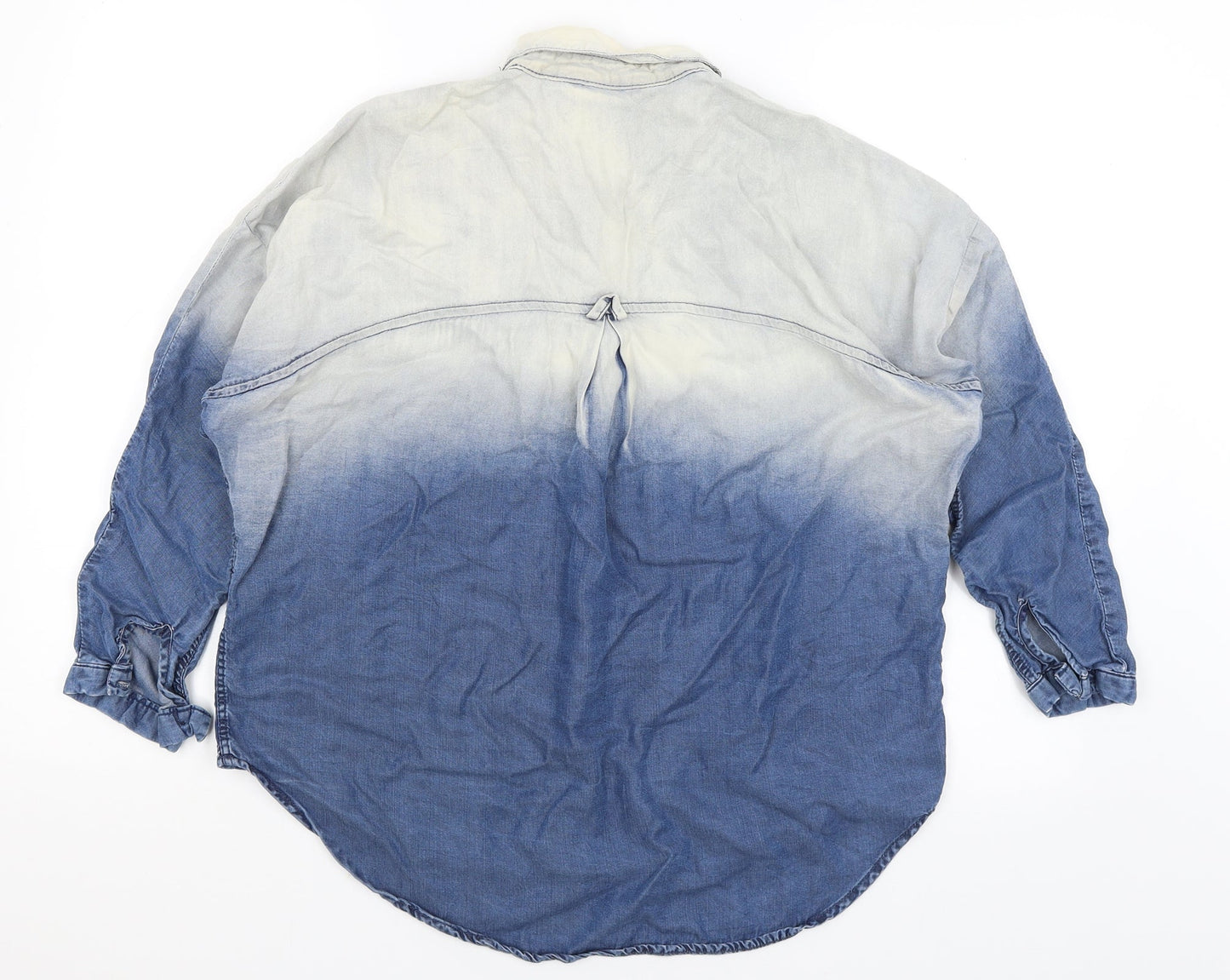 Mango Jeans Mens Blue    Button-Up Size M
