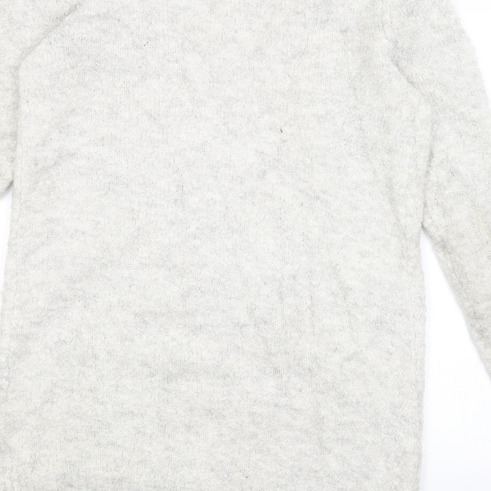 Amisu Womens Ivory   Wrap Jumper Size S