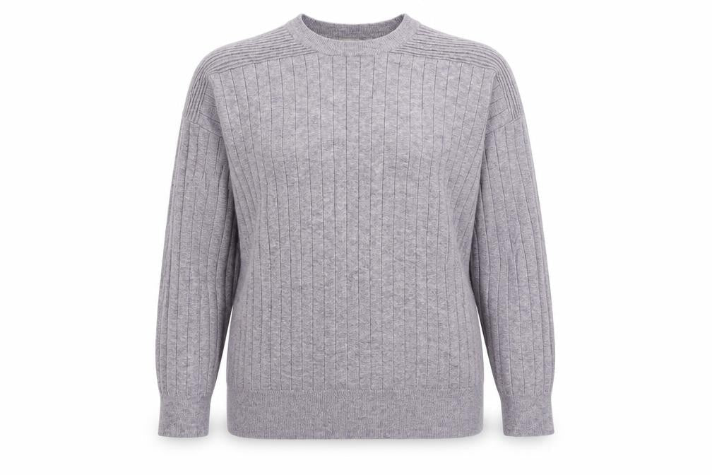 Front view of ASOS women’s purple jumper, size UK 8
