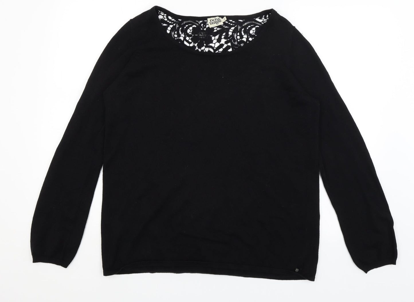 Twist & Tango Womens Black   Pullover Jumper Size M