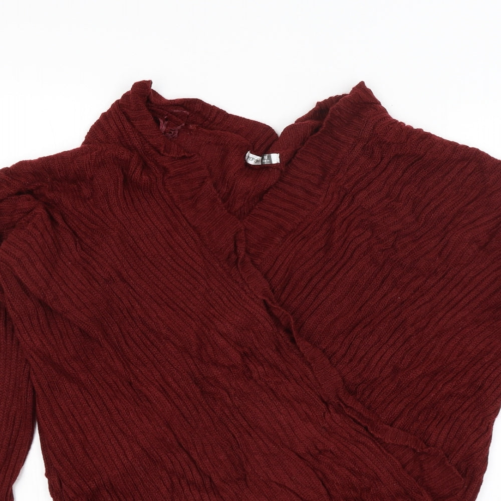 Pep & Co Womens Red   Pullover Jumper Size 10