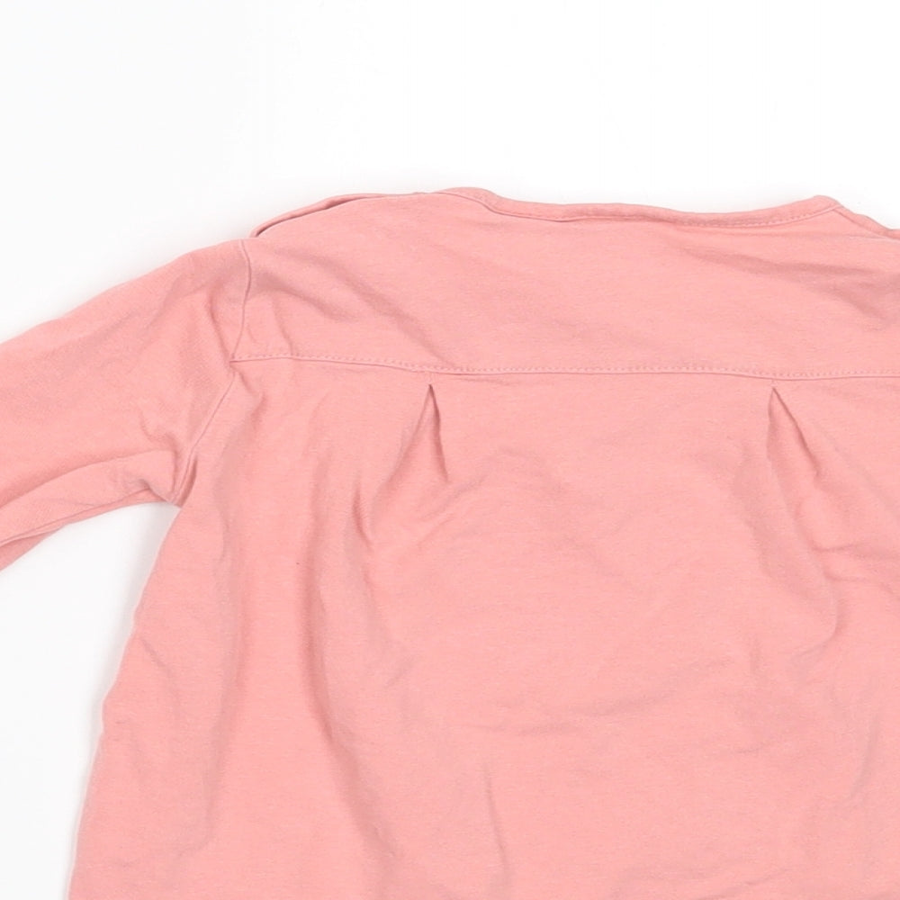 Zara Girls Pink   Basic T-Shirt Size 9-12 Months
