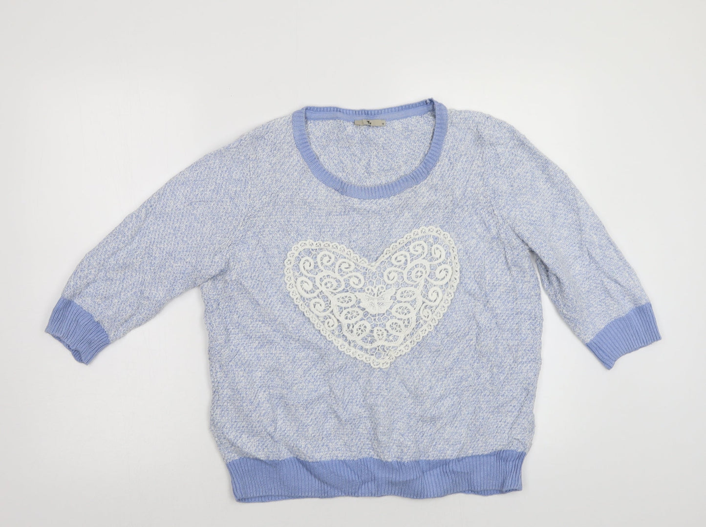 M&Co Womens Blue   Pullover Jumper Size 12