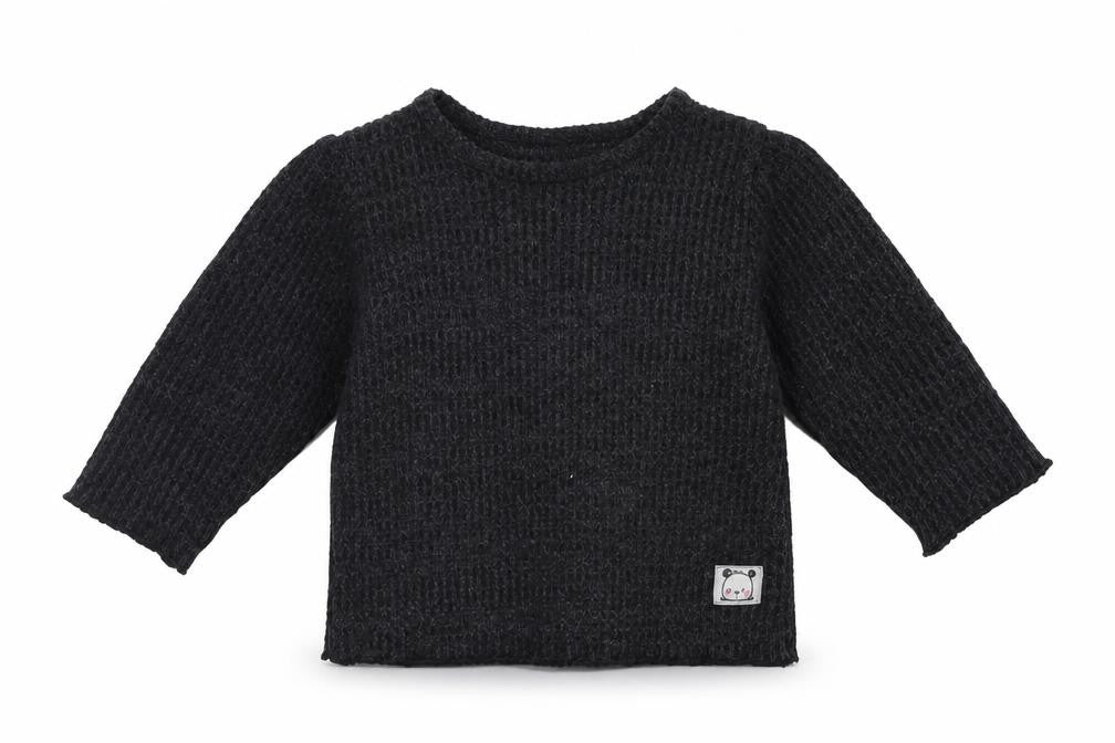 Front view of Marks & Spencer Baby Grey jumper, size 6-9, Months