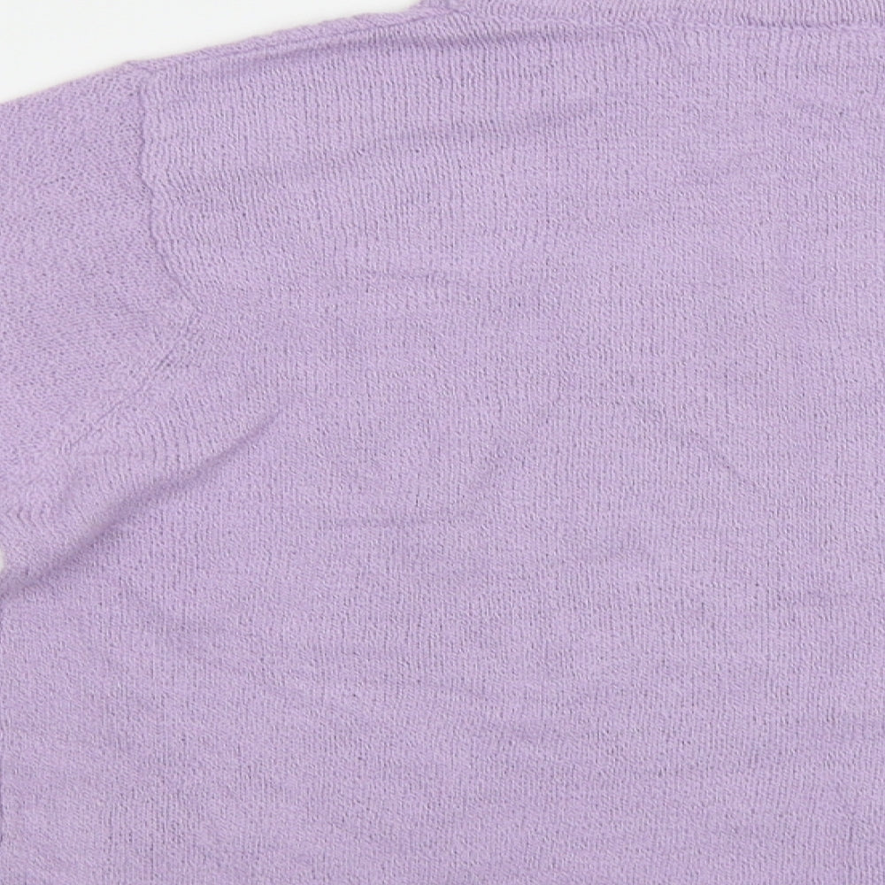 Beaumonde Womens Purple Floral  Pullover Jumper Size 18
